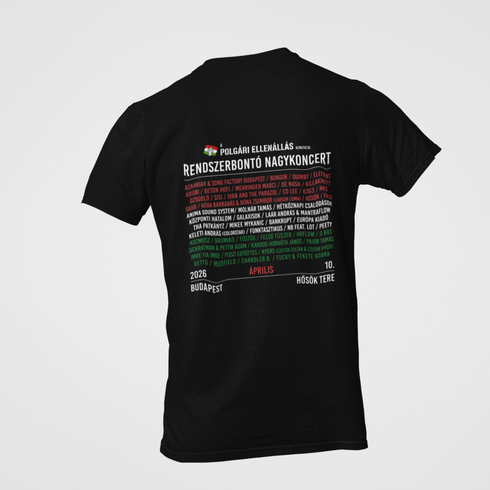 Polgári Ellenállás Rendszerbontó Nagykoncert - unisex emlékpóló - Limitált ideig