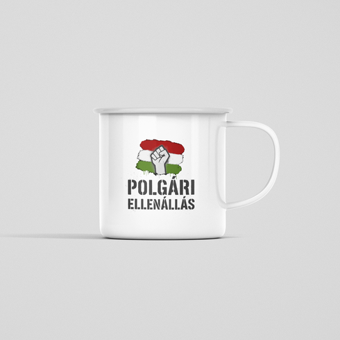 Polgári Ellenállás fém bögre